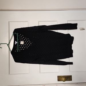 Nordstrom black layer long sleeve shirt